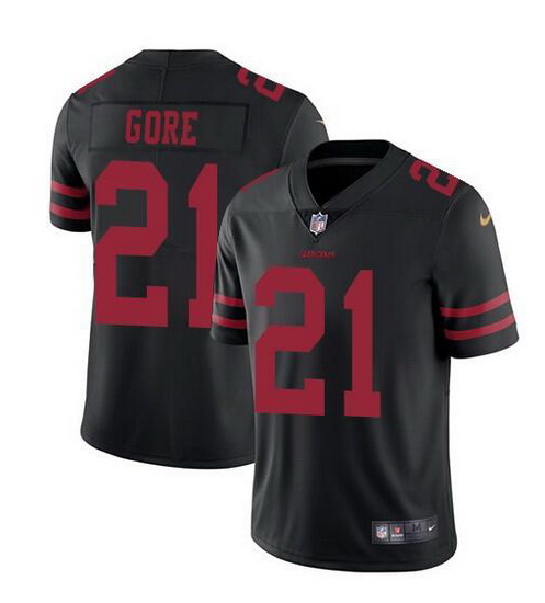 Men San Francisco 49ers 21 Frank Gore Black Vapor Untouchable Li