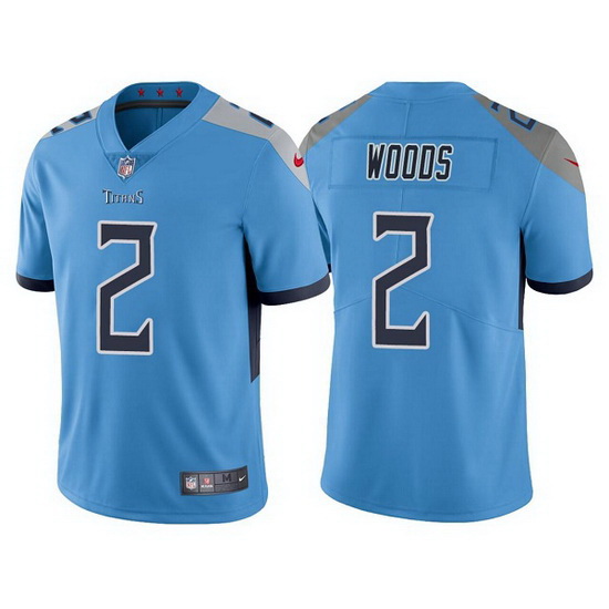 Men Tennessee Titans 2 Robert Woods Blue Vapor Untouchable Stitched jersey