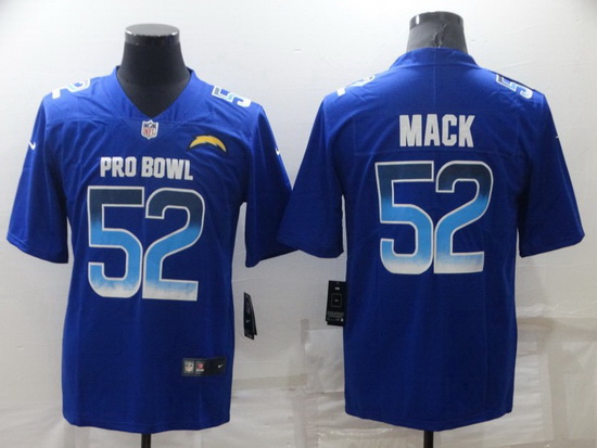 Men Los Angeles Chargers 52 Khalil Mack Royal Pro Bowl Stitched jersey