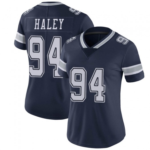 Women Nike Dallas Cowboys #94 Charles Harley Blue Vapor Limited 