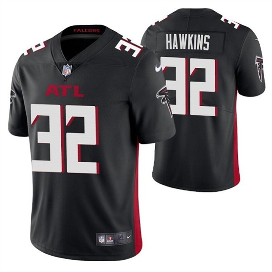 Men Atlanta Falcons 32 Jaylinn Hawkins Black Vapor Untouchable L