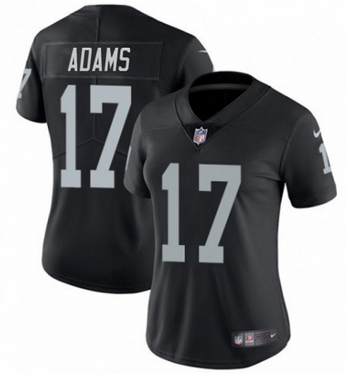 Women Las Vegas Raiders 17 Davante Adams Black Vapor Untouchable Limited Stitched Jersey