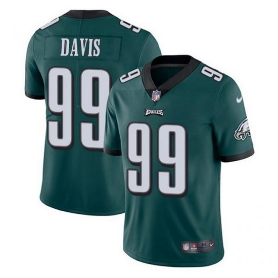 Nike Eagles 99 Jordan Davis Green 2022 NFL Draft Vapor Untouchable Limited Jerse