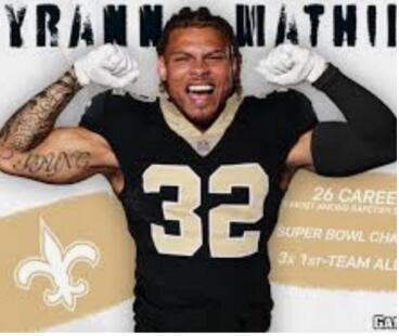 Saints #32 Tyrann Mathieu Jersey