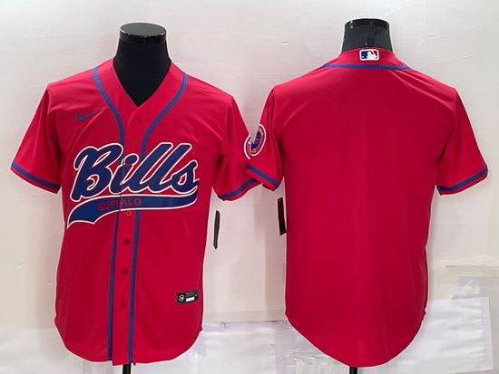 Men Buffalo Bills Blank Pink Stitched Jersey