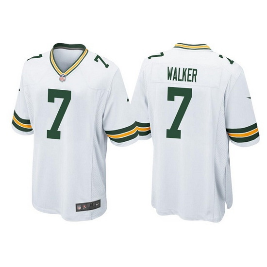 Men Green Bay Packers 7 Quay Walker White Stitched Football Jersey