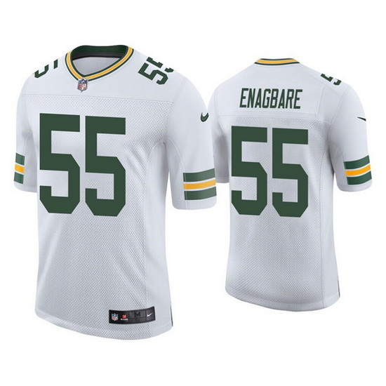 Men Green Bay Packers 55 Kingsley Enagbare White Stitched Football Jersey