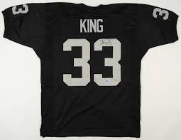 Men Los Angeles Raiders #33 Kenny King Black Throwback Stitched NFL Jersey