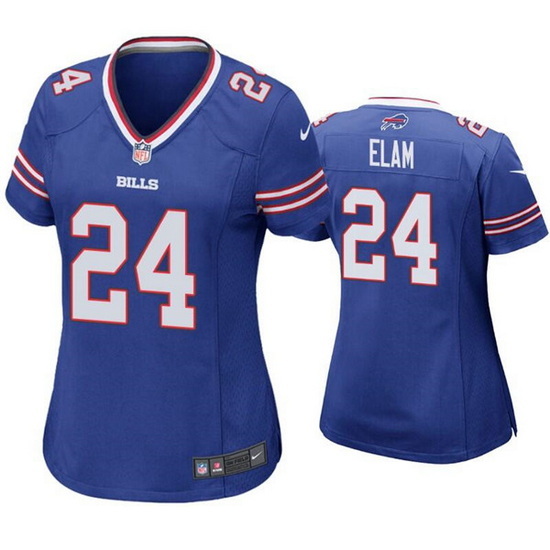 Women Buffalo Bills 24 Kaiir Elam Blue Vapor Untouchable Limited Stitched Football Jerse