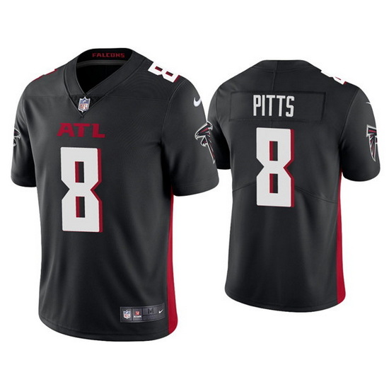 Youth Atlanta Falcons 8 Kyle Pitts Black Vapor Untouchable Limited Stitched Jersey