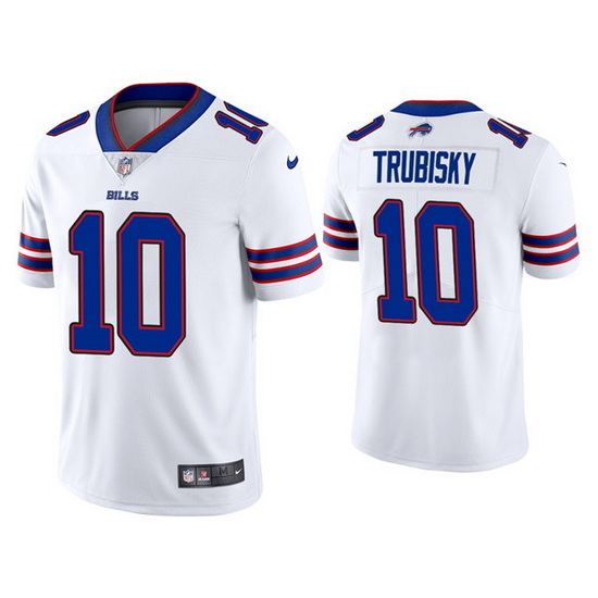 Youth Buffalo Bills 10 Mitchell Trubisky White Vapor Untouchable Limited Stitched Jersey