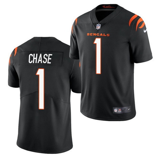 Youth Cincinnati Bengals 1 Ja 27Marr Chase Black Vapor Untouchable Limited Stitched Jersey