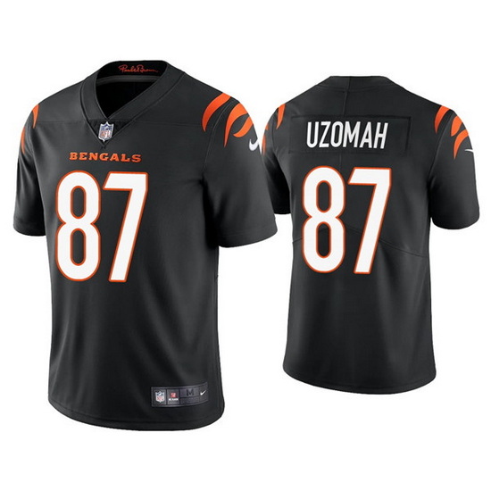 Youth Cincinnati Bengals 87 C J  Uzomah Black Vapor Untouchable Limited Stitched Jersey