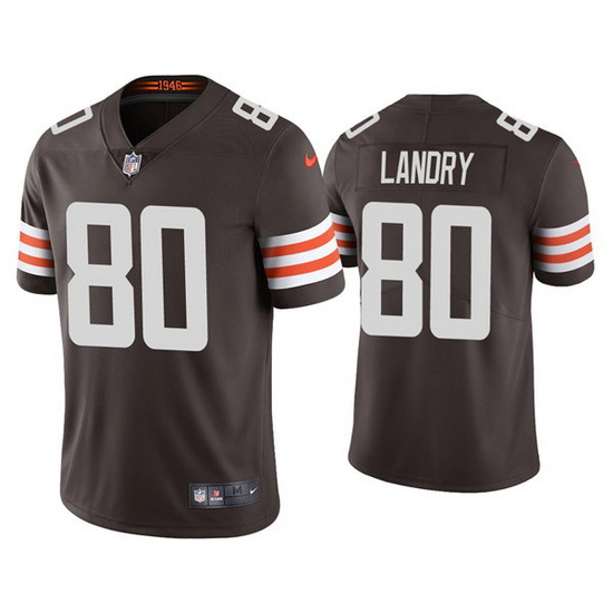 Youth Cleveland Browns 80 Jarvis Landry Brown Vapor Untouchable Limited Stitched Jersey