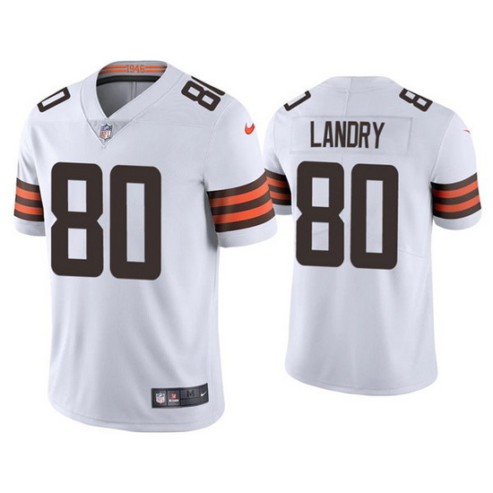 Youth Cleveland Browns 80 Jarvis Landry White Vapor Untouchable Limited Stitched Jersey