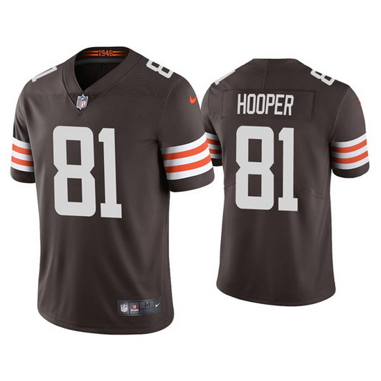 Youth Cleveland Browns 81 Austin Hooper Brown Vapor Untouchable Limited Stitched Jersey