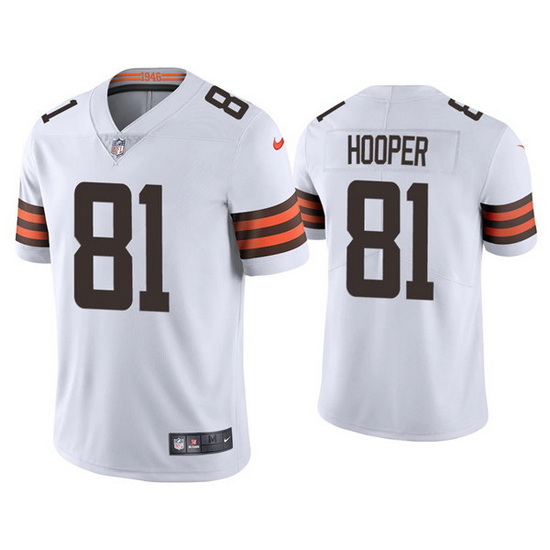 Youth Cleveland Browns 81 Austin Hooper White Vapor Untouchable Limited Stitched Jersey