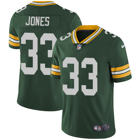 Youth Green Bay Packers 33 Aaron Jones Green Vapor Untouchable Stitched Jersey