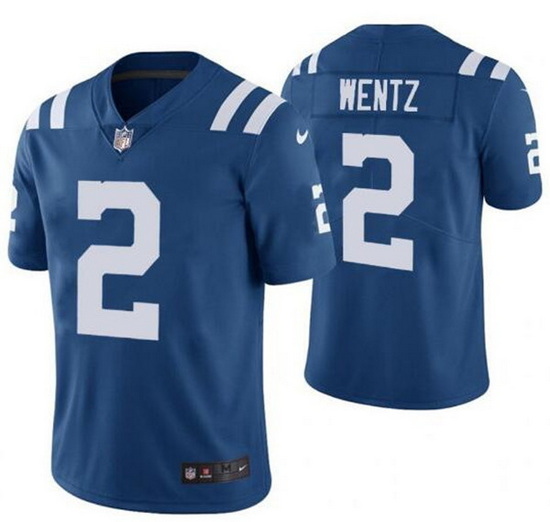 Youth Indianapolis Colts 2 Carson Wentz Blue Vapor Untouchable Limited Stitched Football Jersey