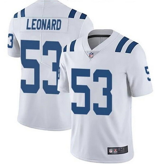 Youth Indianapolis Colts 53 Darius Leonard White Vapor Untouchable Limited Stitched Football Jersey