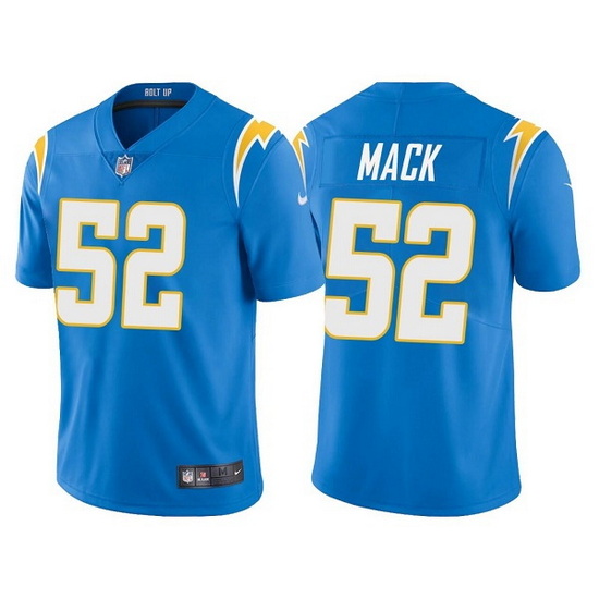 Youth Los Angeles Chargers 52 Khalil Mack Blue Vapor Untouchable Limited Stitched Jersey