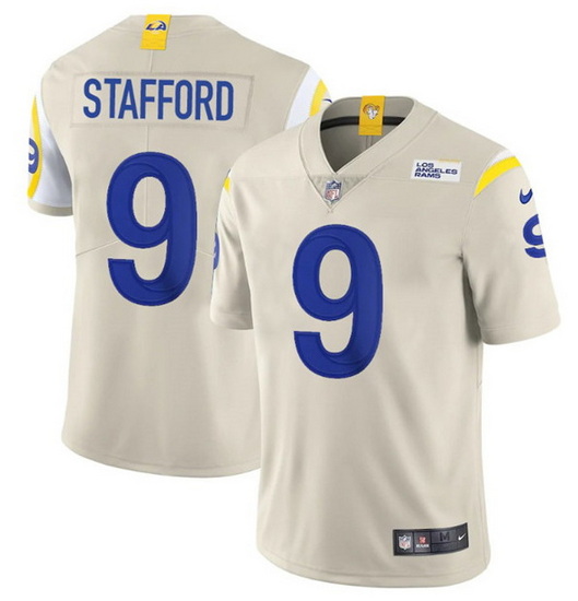 Youth Los Angeles Rams 9 Matthew Stafford Bone Vapor Untouchable Limited Stitched Jersey