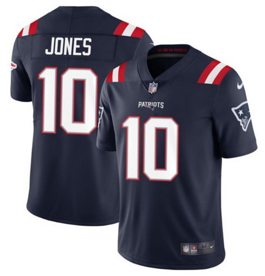 Youth New England Patriots 10 Mac Jones 2021 Navy Vapor Untouchable Limited Stitched Jersey