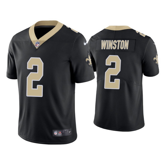 Youth New Orleans Saints 2 Jameis Winston Black Vapor Untouchable Limited Stitched Jersey