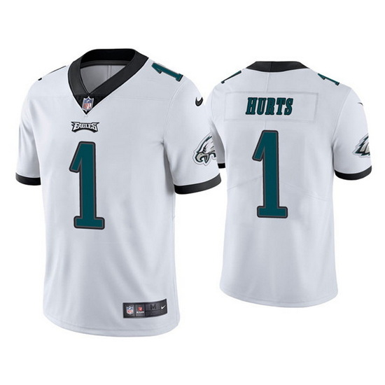 Youth Philadelphia Eagles 1 Jalen Hurts White Vapor Untouchable Limited Stitched Football Jersey