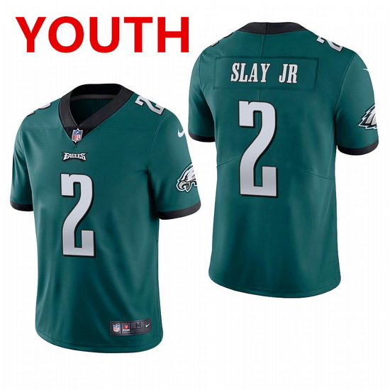 youth philadelphia eagles 2 darius slay jr  midnight green vapor limited Nike jersey