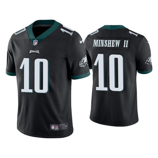 Youth Philadelphia Eagles 10 Gardner Minshew II Black Vapor Untouchable Limited Stitched Football Je