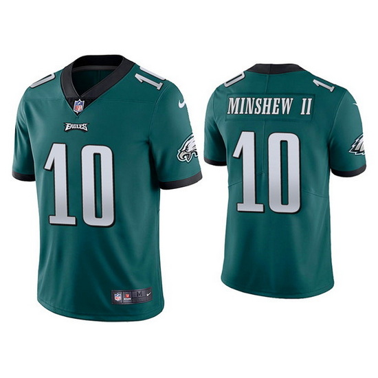 Youth Philadelphia Eagles 10 Gardner Minshew II Green Vapor Untouchable Limited Stitched Football Je