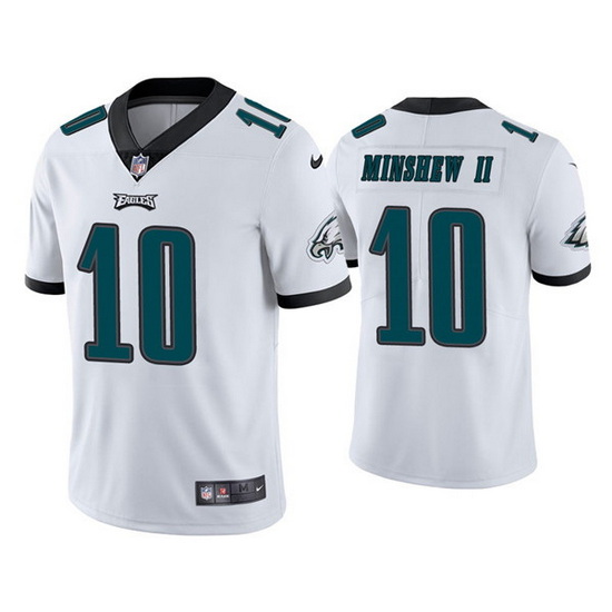 Youth Philadelphia Eagles 10 Gardner Minshew II White Vapor Untouchable Limited Stitched Football Je