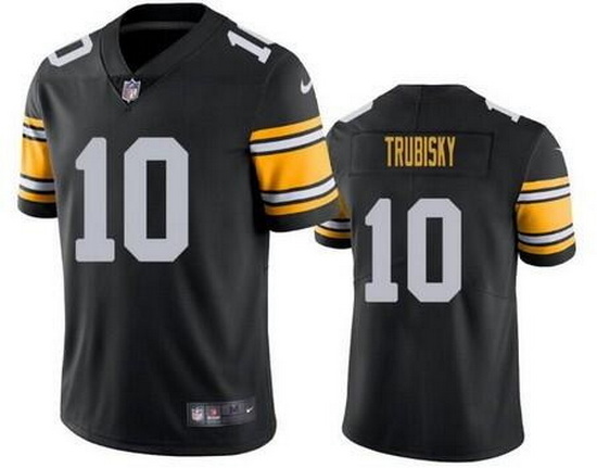 Youth Pittsburgh Steelers 10 Mitchell Trubisk Black Vapor Untouchable Limited Stitched Jerseys