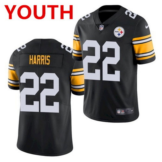 Youth pittsburgh steelers 22 najee harris black 2021 limited foo