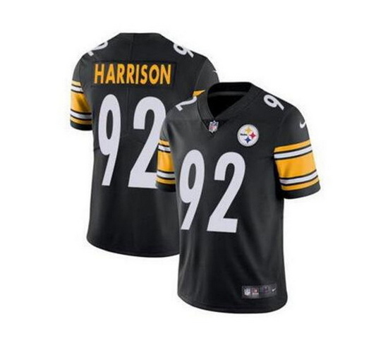 Youth Pittsburgh Steelers 92 James Harrison Black Vapor Untouchable Limited Stitched Jersey