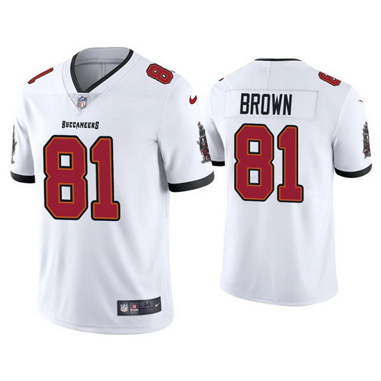 Youth Tampa Bay Buccaneers 81 Antonio Brown White Vapor Untouchable Limited Stitched Jersey