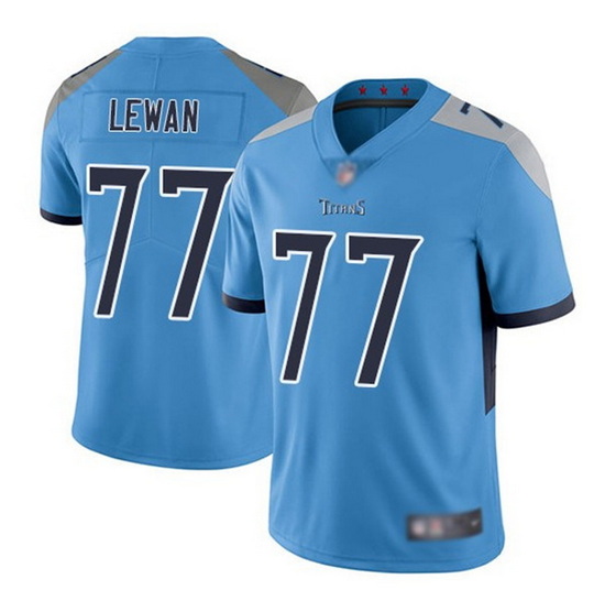 Youth Tennessee Titans 77 Taylor Lewan Light Blue Vapor Untouchable Limited Stitched Jersey