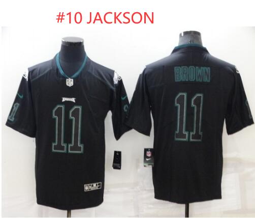 Men Philadelphia Eagles 10 Desean Jackson Lights Out Black Color Rush Limited Stitched Jersey