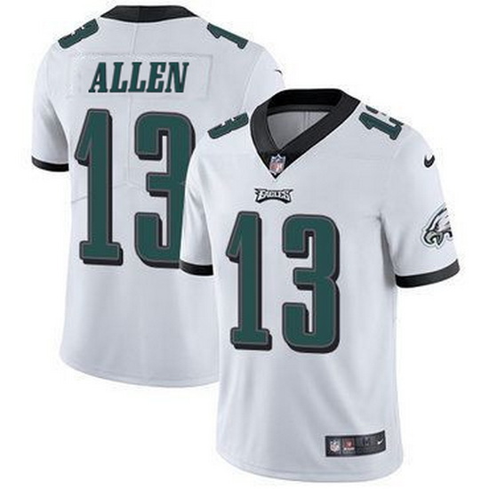 Men Philadelphia Eagles 13 Devon Allen White Vapor Untouchable Limited Stitched Jersey