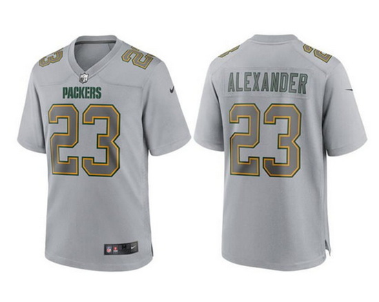 Men Green Bay Packers 23 Jaire Alexander Gray Atmosphere Fashion Stitched Game Jersey