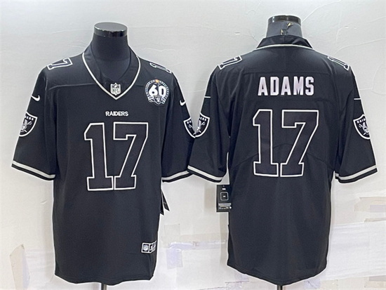 Men Las Vegas Raiders 17 Davante Adams Black Shadow Vapor Limited Stitched Jersey