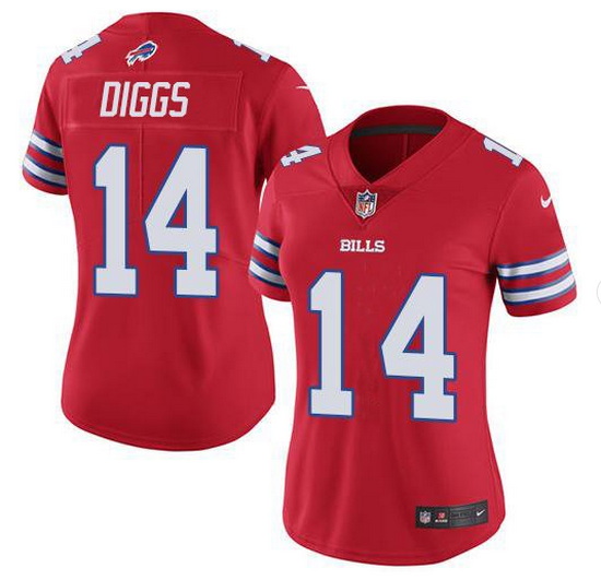 Women's Buffalo Bills #14 Stefon Diggs Red Vapor Untouchable Sti