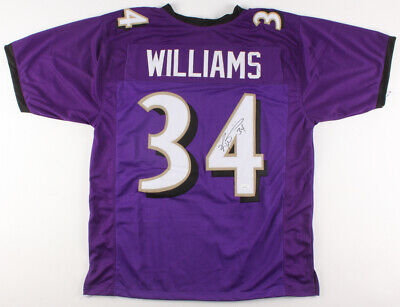 Men Baltimore Ravens Ricky Williams #34 Throwback Stitched Jerse