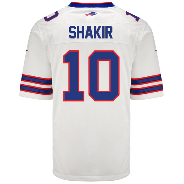 Men  Buffalo Bills 10 Khalil Shakir White Limited Jersey