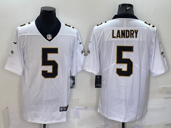 Men's New Orleans Saints #5 Jarvis Landry White 2022 Vapor Untou