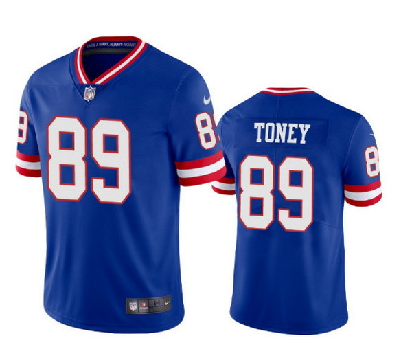 Men's New York Giants #89 Kadarius Toney Royal Vapor Untouchable Classic Retired Player Stitched Jer