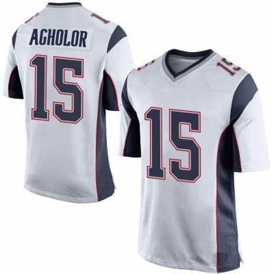 Men's New England Patriots #15 Nelson Agholor White Vapor Untouchable Limited Stitched Jersey