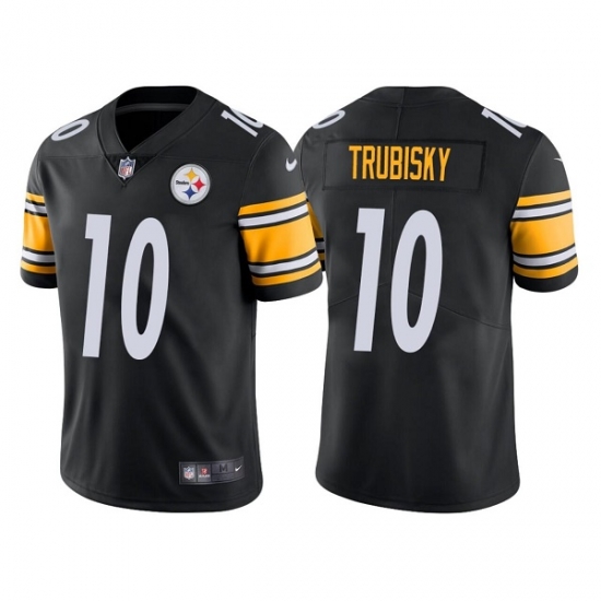 Youth Pittsburgh Steelers #10 Mitchell Trubisky Black Vapor Untouchable Limited Stitched Jersey