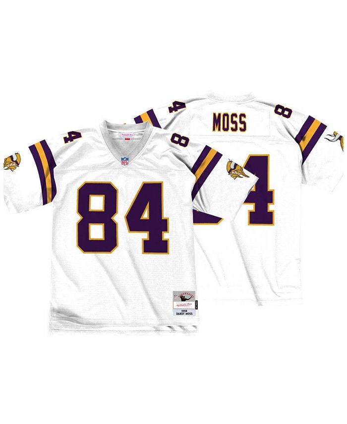 Men Minnesota Vikings 84 Randy Moss Throwback Stitched White NFL
